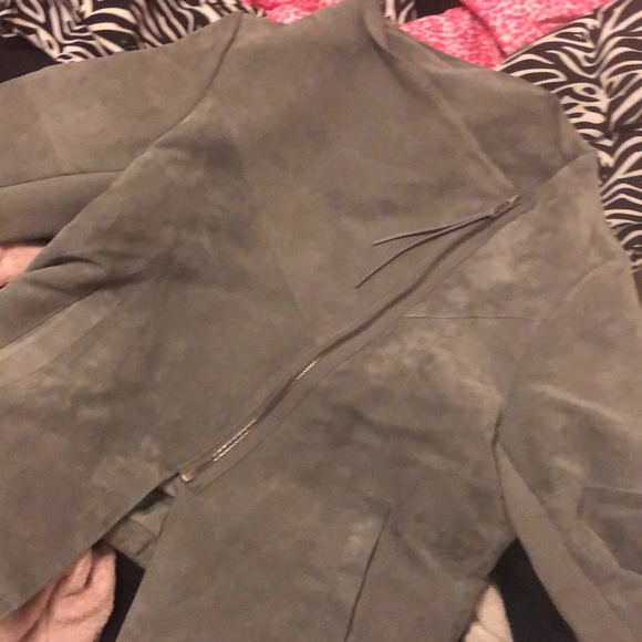 Faux suede moto jacket - Picture 1 of 2